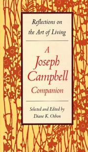Cover of: A Joseph Campbell companion: reflections on the art of living
