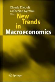 Cover of: New trends in macroeconomics