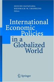 Cover of: International Economic Policies in a Globalized World
