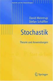Cover of: Stochastik by David Meintrup, Stefan Schäffler
