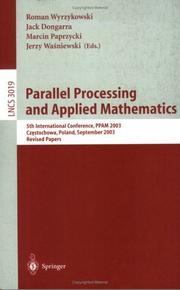 Cover of: Parallel processing and applied mathematics by PPAM 2003 (2003 Częstochowa, Poland)