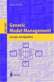 Generic model management by Sergey Melnik