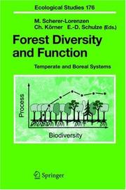 Cover of: Forest diversity and function: temperate and boreal systems
