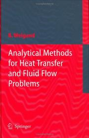 Cover of: Analytical Methods for Heat Transfer and Fluid Flow Problems