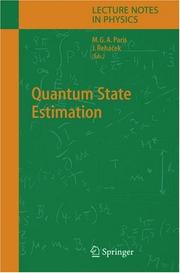 Cover of: Quantum state estimation