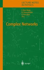 Cover of: Complex Networks (Lecture Notes in Physics)