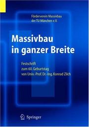 Cover of: Massivbau in ganzer Breite by Förderverein Massivbau der TU München e.V.