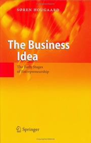 Cover of: The Business Idea: The Early Stages of Entrepreneurship