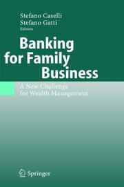 Cover of: Banking for Family Business: A New Challenge for Wealth Management