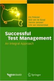 Cover of: Successful Test Management by Iris Pinkster, Bob van de Burgt, Dennis Janssen, Erik van Veenendaal