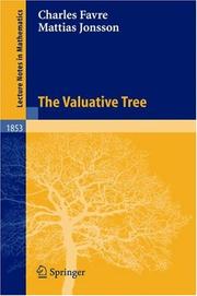 Cover of: The valuative tree