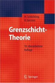 Cover of: Grenzschicht-Theorie