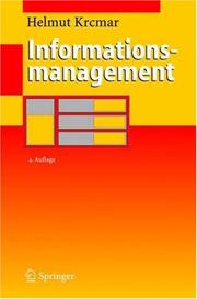 Cover of: Informationsmanagement by Helmut Krcmar