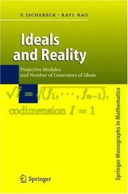 Cover of: Ideals and Reality by Friedrich Ischebeck, Ravi A. Rao