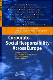 Cover of: Corporate Social Responsibility Across Europe by 