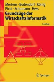 Cover of: Grundzüge der Wirtschaftsinformatik (Springer-Lehrbuch)