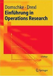 Cover of: Einführung in Operations Research (Springer-Lehrbuch) by Wolfgang Domschke, Andreas Drexl