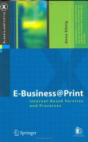 Cover of: E-business @ print: Internet-based services and processes