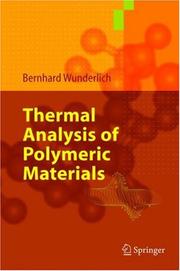 Cover of: Thermal analysis of polymeric materials