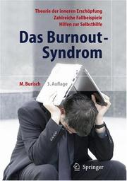 Cover of: Das Burnout-Syndrom: Theorie der inneren Erschöpfung