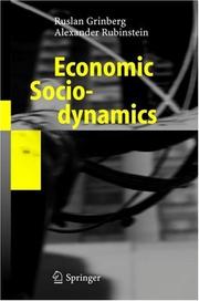 Cover of: Economic sociodynamics