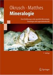 Cover of: Mineralogie by Martin Okrusch, Siegfried Matthes