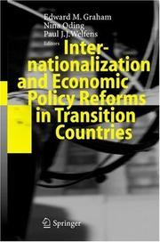 Cover of: Internationalization and Economic Policy Reforms in Transition Countries