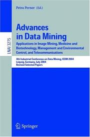 Cover of: Advances in Data Mining by Petra Perner, Petra Perner