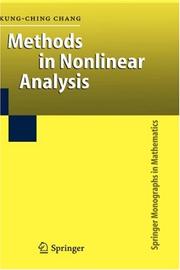 Cover of: Methods in Nonlinear Analysis