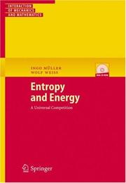 Entropy and Energy by Ingo Müller, Wolf Weiss