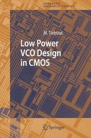 Cover of: Low Power VCO Design in CMOS | Marc Tiebout