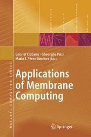 Cover of: Applications of Membrane Computing (Natural Computing Series) by 