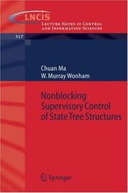 Cover of: Nonblocking Supervisory Control of State Tree Structures (Lecture Notes in Control and Information Sciences)