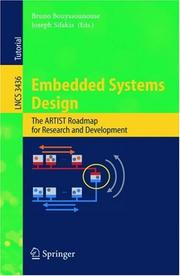 Cover of: Embedded systems design: the ARTIST roadmap for research and development