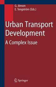 Cover of: Urban Transport Development: A Complex Issue