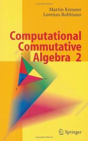 Cover of: Computational Commutative Algebra 2