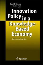 Cover of: Innovation Policy in a Knowledge-Based Economy | 
