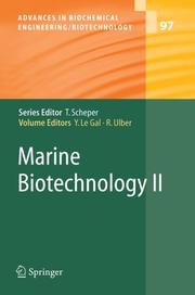 Cover of: Marine Biotechnology II (Advances in Biochemical Engineering / Biotechnology) (Advances in Biochemical Engineering / Biotechnology)