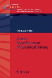 Cover of: Control Reconfiguration of Dynamical Systems: Linear Approaches and Structural Tests (Lecture Notes in Control and Information Sciences)