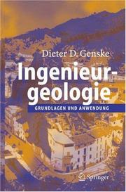 Cover of: Ingenieurgeologie: Grundlagen und Anwendung