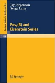 Cover of: Posn(R) and Eisenstein Series
