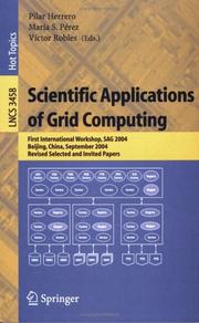 Scientific applications of grid computing by SAG 2004 (2004 Beijing, China)