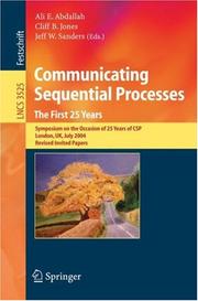 Communicating sequential processes by Cliff B. Jones