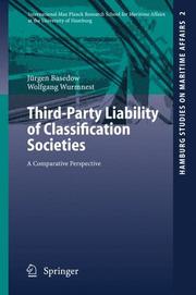 Cover of: Third-Party Liability of Classification Societies | JГјrgen Basedow