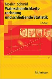Cover of: Wahrscheinlichkeitsrechnung und schließende Statistik (Springer-Lehrbuch)
