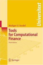 Cover of: Tools for Computational Finance (Universitext) by Rüdiger Seydel, Rüdiger Seydel