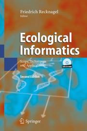 Cover of: Ecological Informatics by Friedrich Recknagel