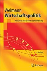 Wirtschaftspolitik by Joachim Weimann