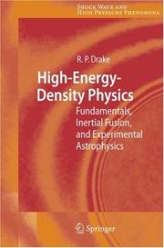 Cover of: High-Energy-Density Physics by R. Paul Drake