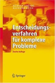 Cover of: Entscheidungsverfahren für komplexe Probleme: Ein heuristischer Ansatz